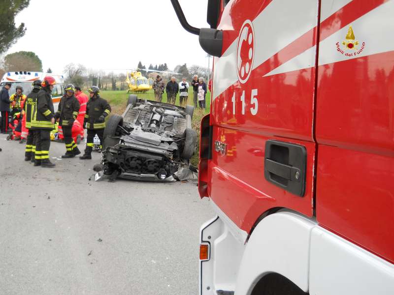 Un'immagine dell'incidente