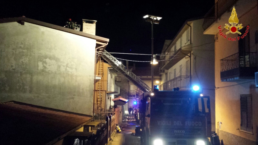 Una fase dell'intervento