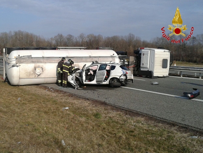 Una fase dell'intervento