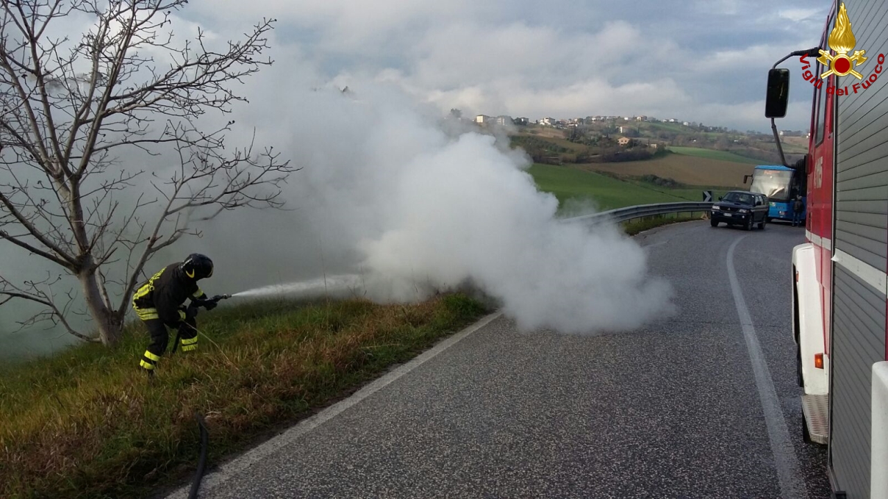 Una fase dell'intervento