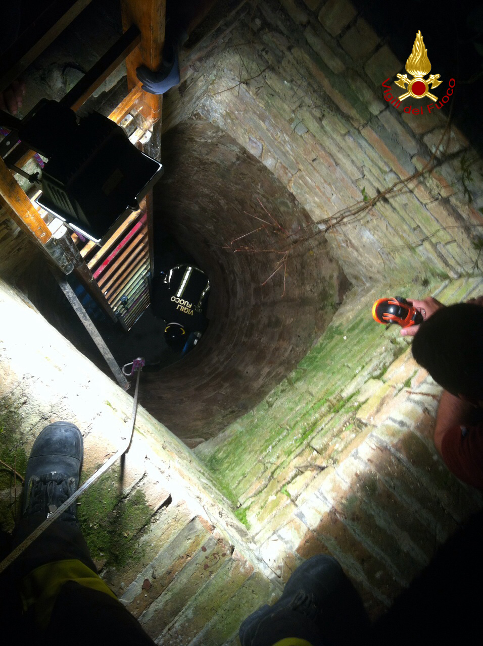 Una fase dei soccorsi