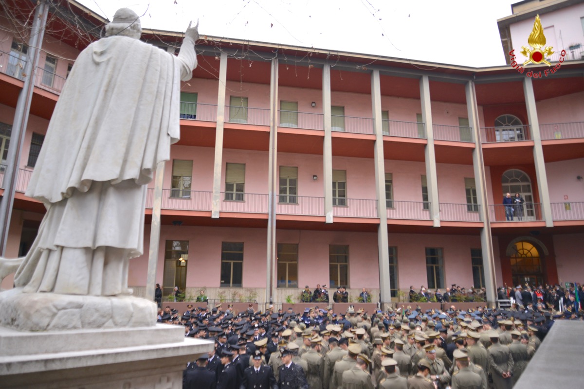 Un'immagine della cerimonia