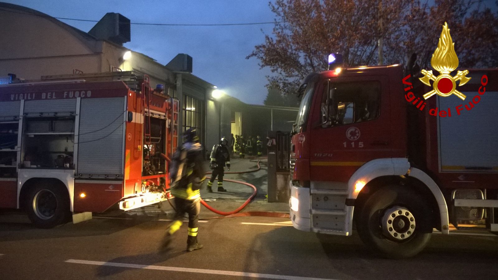 Una fase dell'intervento