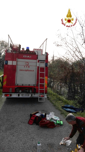 Vicenza, salvato un uomo caduto in un torrente a Chiampo