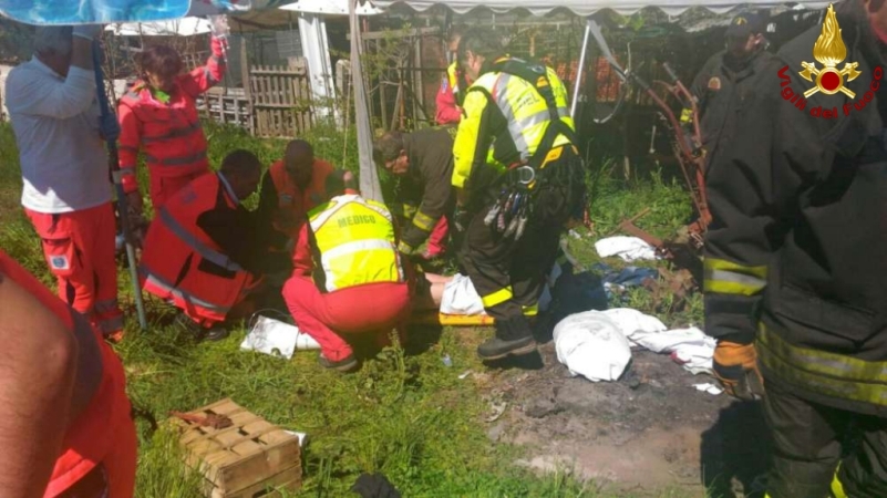 Roma, soccorsa un uomo ferito da una motozappa a Canale Monterano