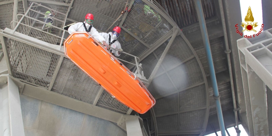 Un momento dell'esercitazione