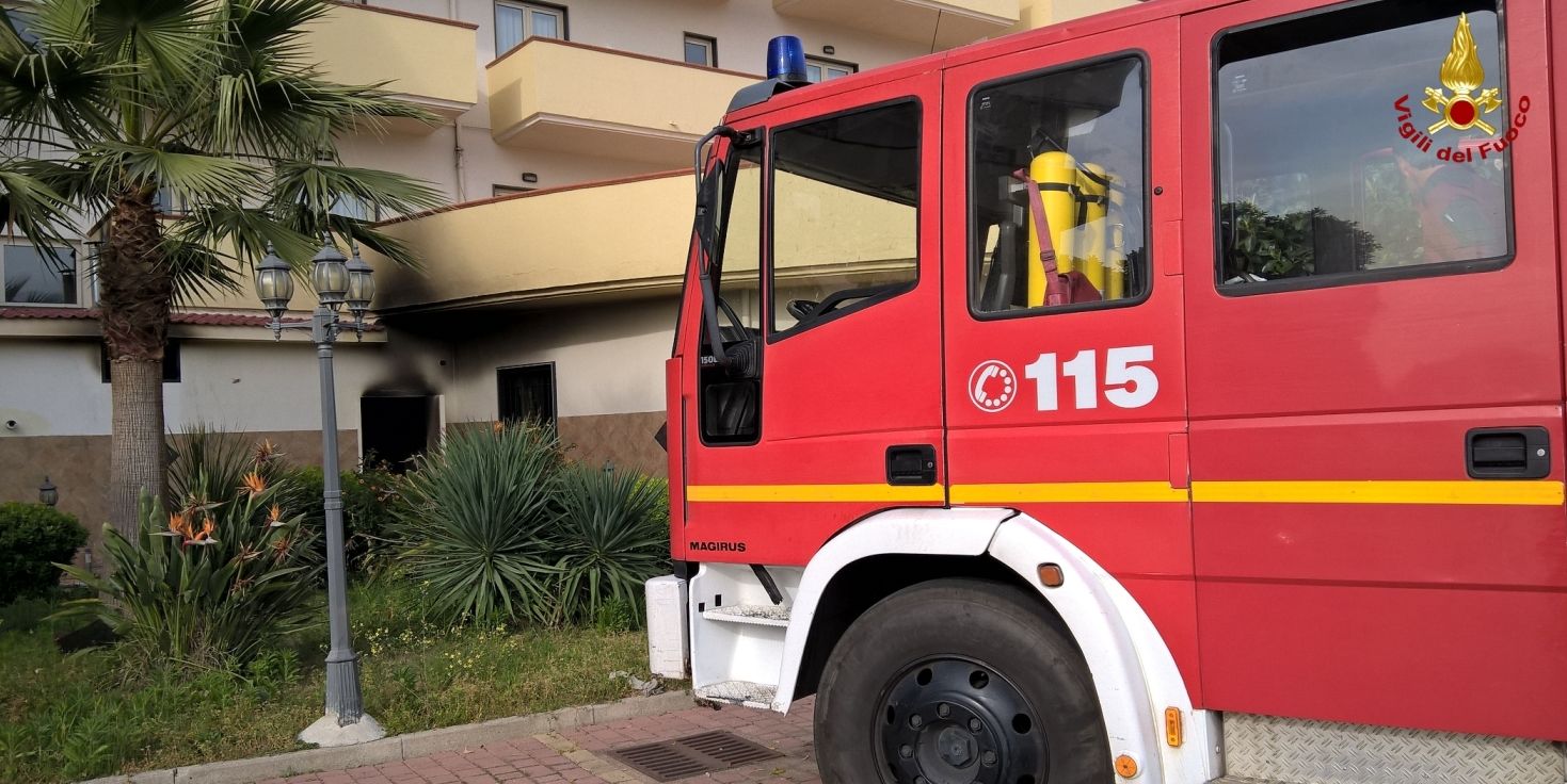 Una fase dell'intervento