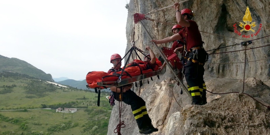 Un momento dell'esercitazione