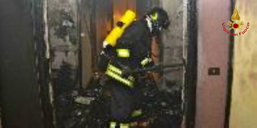 La Spezia, incendio appartamento ad Arcola