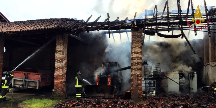 Una fase dell'intervento