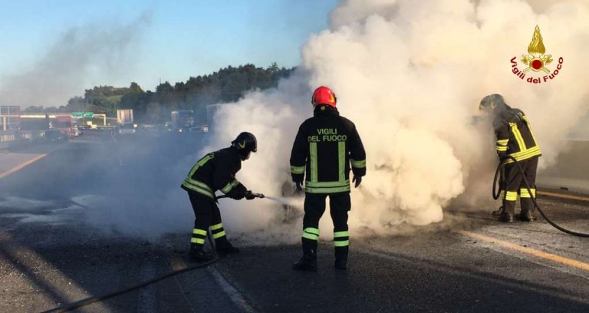 Una fase dell'intervento