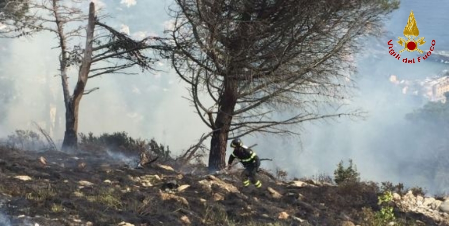 Una fase dell'intervento