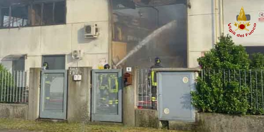 Una fase dell'intervento