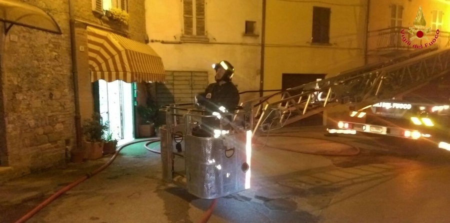 Una fase dell'intervento