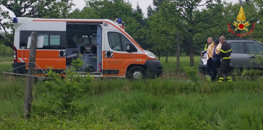 Una fase dell'intervento