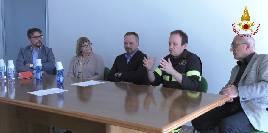 Un'immagine dell'esercitazione