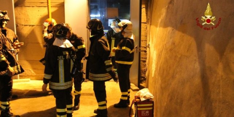 Una fase dell'attività addestrativa