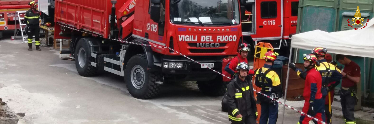 Belluno, esercitazione nel nuovo campo macerie certificato