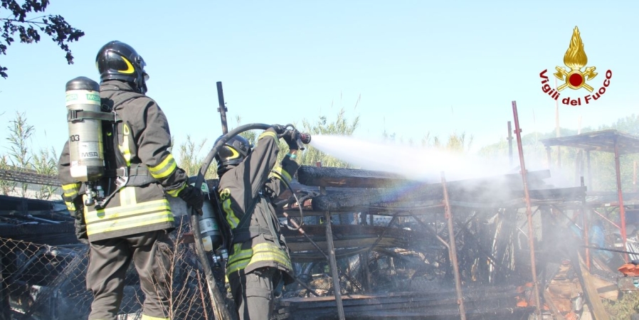 Una fase dell'intervento