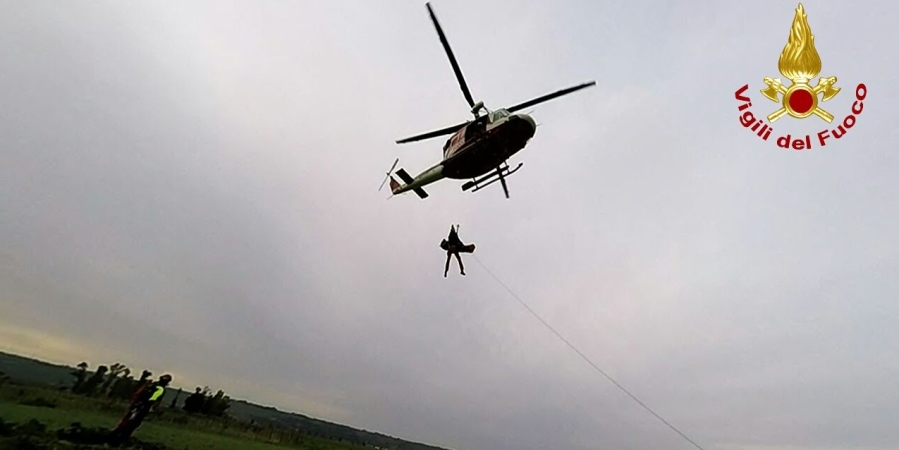 Un'immagine dei soccorsi