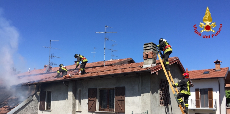 Una fase dell'intervento