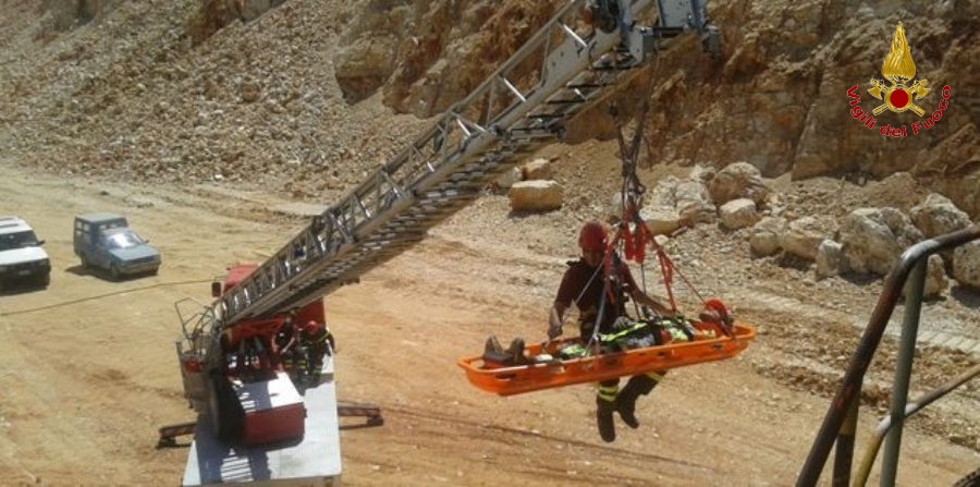 Un momento dell'attività addestrativa