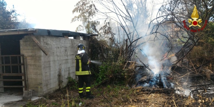 Una fase dell'intervento