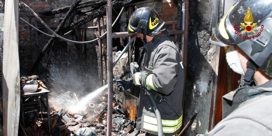 Una fase degli interventi