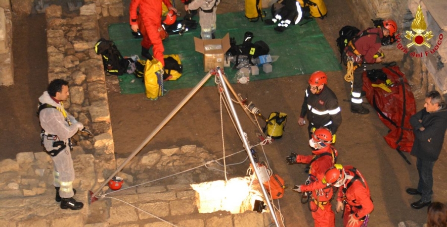 Un momento della visita