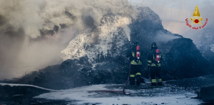 Una fase dell'intervento