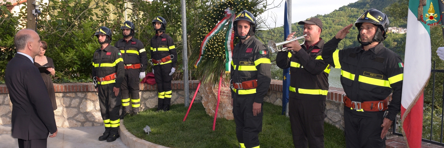Rieti, intitolazione del Comando al Vigile del Fuoco Renato Falsini