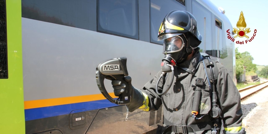 Un momento dell'attività addestrativa