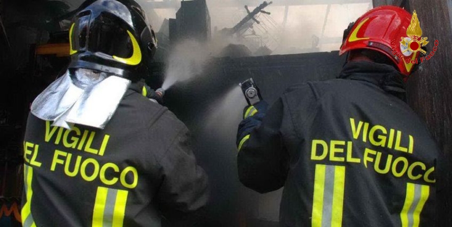 Una fase dell'intervento