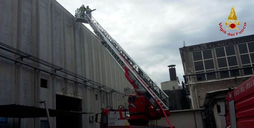 Una fase degli interventi