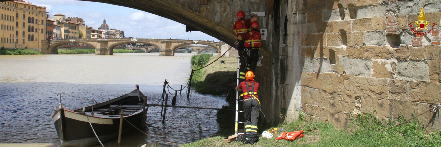 Firenze, intervento di monitoraggio su Ponte Vecchio