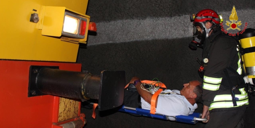 Isernia, esercitazione in galleria ferroviaria