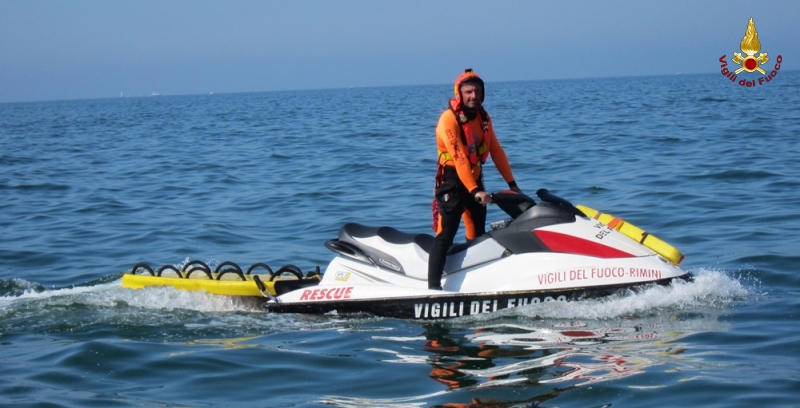 Rimini, primo intervento per il personale del presidio acquatico