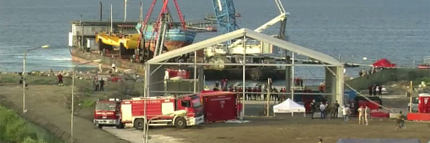 Siracursa, iniziate le operazioni a terra sul relitto del peschereccio inabissatosi il 18 aprile 2015