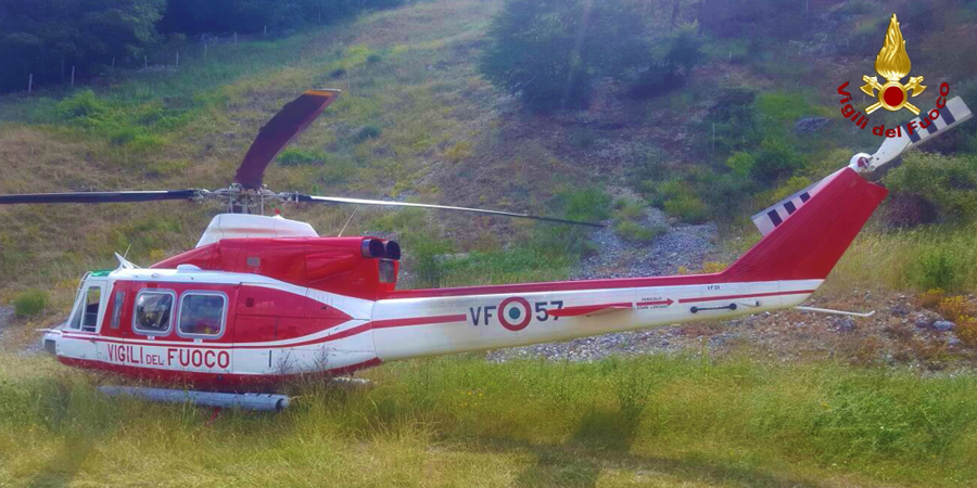 l'elicottero intervenuto