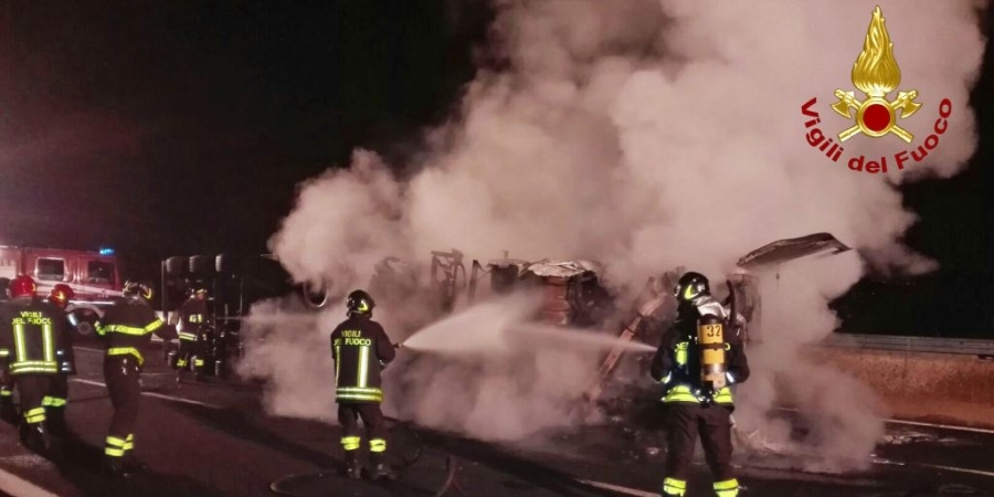 Rieti, incidente stradale sull'autostrada "A-1"