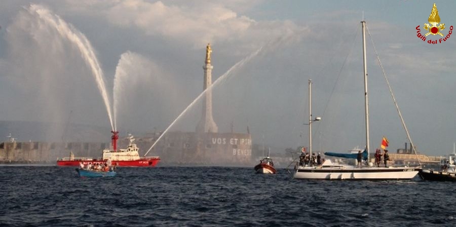 Messina, i Vigili del Fuoco alla rievocazione storica dello sbarco di Don Giovanni d'Austria