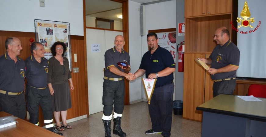 Padova, visita di una delegazione di giovani volontari e dipendenti della Protezione civile tedesca T.H.W.