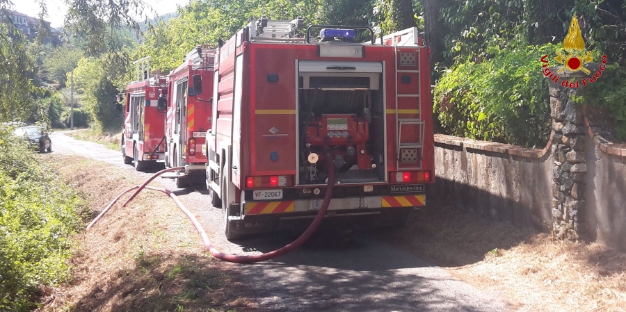 La Spezia, incendio di un'abitazione nel comune di Beverino