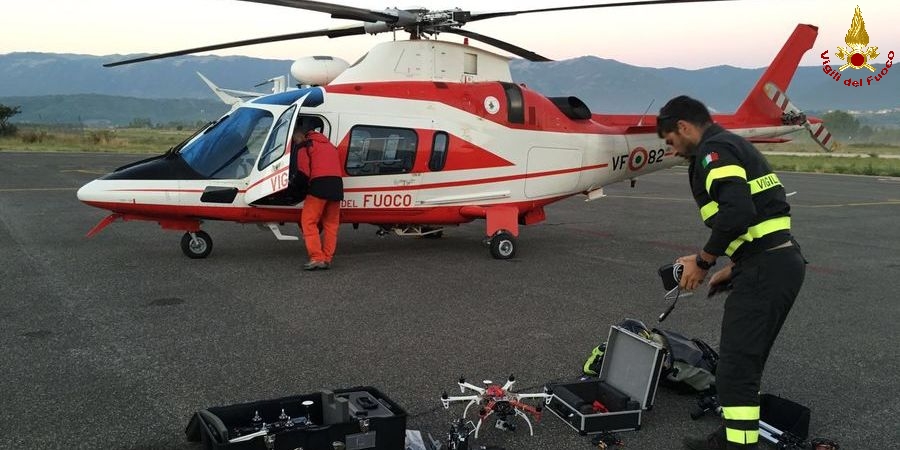 I droni impiegati nelle operazioni di soccorso