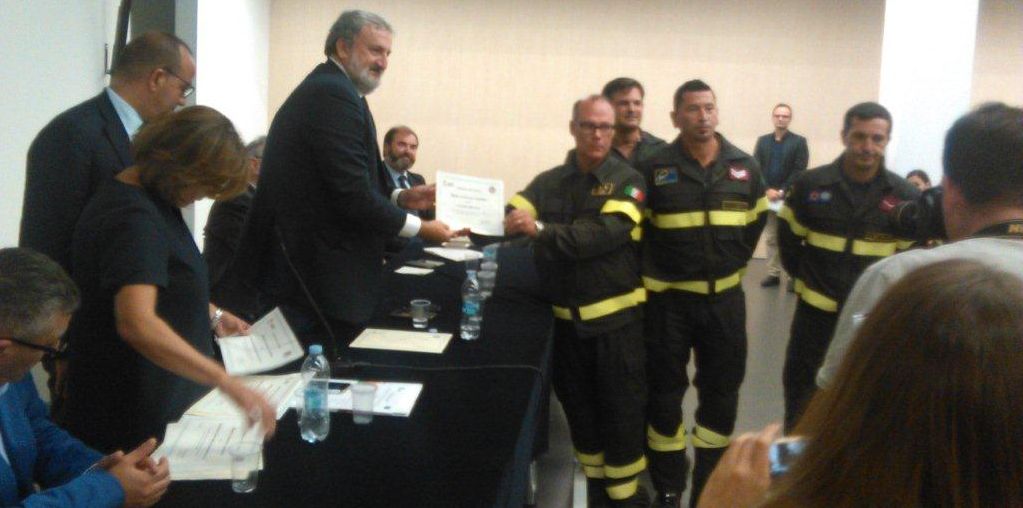 Bari, cerimonia di ringraziamento alle realtà operative che sono intervenute sul luogo del disastro ferroviario nella tratta Andria-Corato