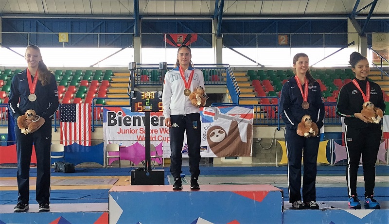 Lucia Lucarini sul podio