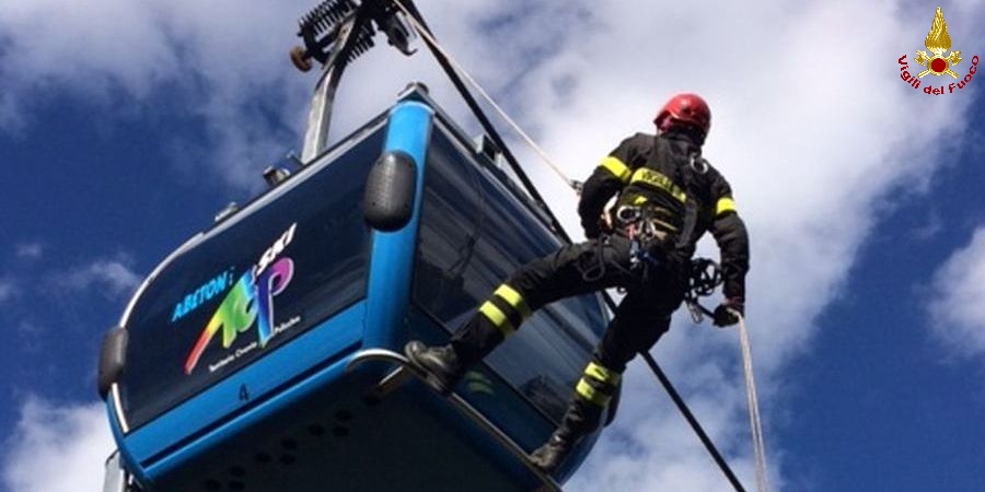 Pistoia, esercitazione SAF nel Comune di Abetone