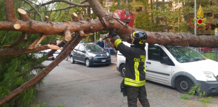 Roma, maltempo in città e sul litorale nord della provincia