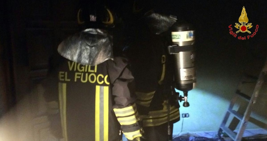 Verona, salvate due persone da un incendio appartamento