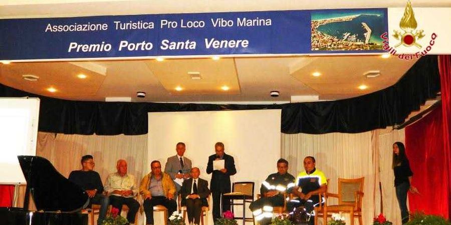 Vibo Valentia, i Vigili del Fuoco alla sesta edizione del "Premio Porto Santa Venere"